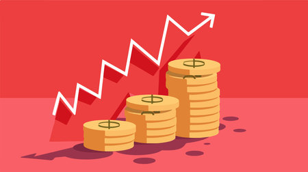 Rising Pound Sterling Rate Impacts Cost and Priceのイラスト素材