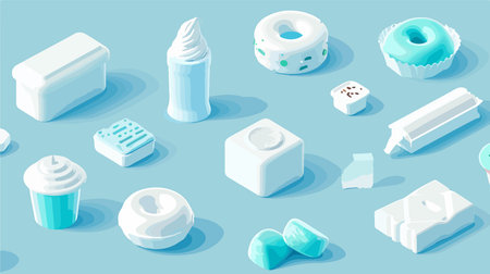 Sugar-Free Icon in a Unique Neumorphism Style