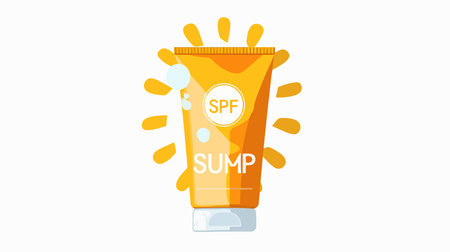 SPF Cream Icon Symbolic of Sun Protection and Skincare