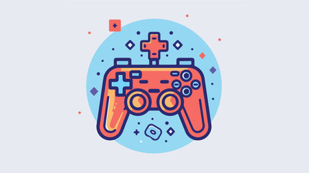 Live Streaming Icon Design with Badge on Light Background