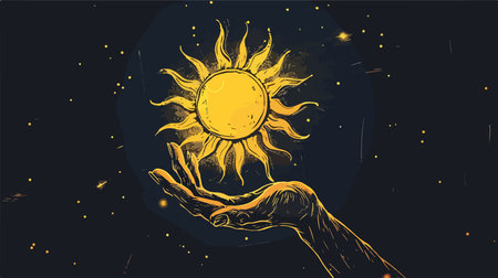 Esoteric Symbolism: The Sun in the Hand, an Image of Power and Guidance