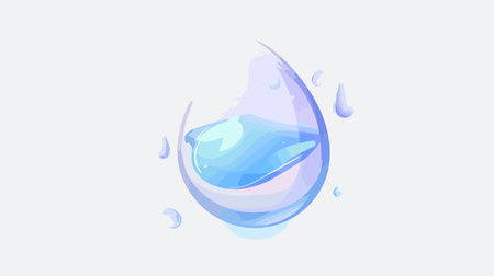 Waterproof Icon in Modern Neumorphic Styleのイラスト素材