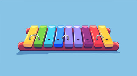Adorable Xylophone Icon for Baby's Musical Explorationsのイラスト素材
