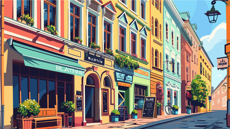 Official BALLADINE Store in Warsaw, Poland on July 17, 2022のイラスト素材