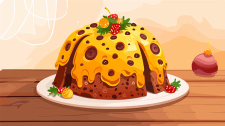 Indulge in Delectable Panettone: A Festive Treat for the Sensesのイラスト素材