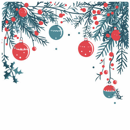 Festive Holiday Greeting and Invitation Card with Vector Designのイラスト素材