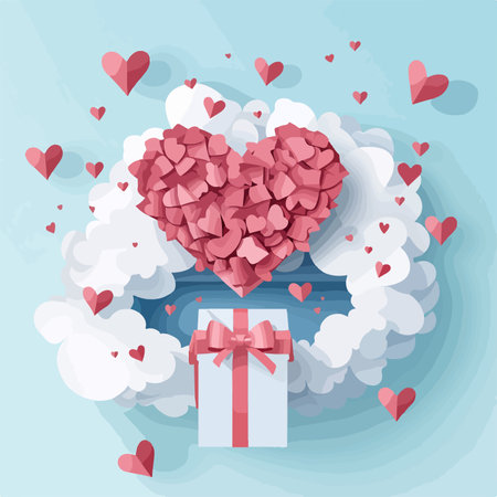 Paper Airplanes Soar on Vibrant Mother's Day Postcardのイラスト素材