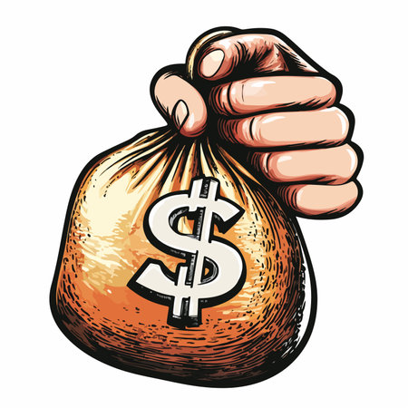 Symbol of Financial Profits and Dividends in Businessのイラスト素材