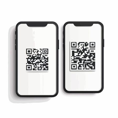 Scannable QR Code Mockup for Phone Tag, Set of Mockup Variations