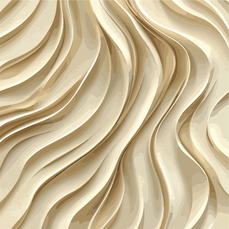 Seamless Beige Waves: An Elegant and Subtle Texture for Designのイラスト素材