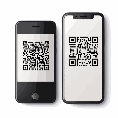 Scannable QR Code Mockup for Phone Tag, Set of Mockup Variations