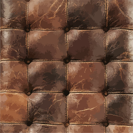 Seamless Pattern of Antique Aged Leather Texture for Vintage Backgroundsのイラスト素材