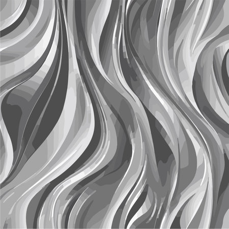 Seamlessly Flowing Gray Waves for Modern Design and Marketingのイラスト素材