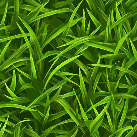 Verdant Grass Seamless Pattern for Natural Landscapes and Backgroundsのイラスト素材