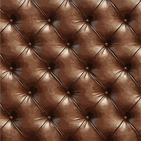 Seamless Textured Brown Leather Pattern for Upholstery or Backgroundのイラスト素材