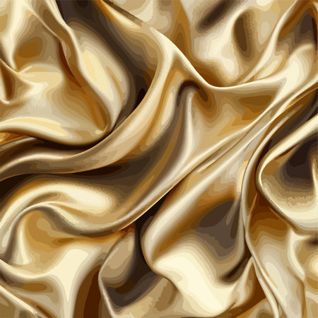 Opulent Silk Fabric Drapery with Delicate Pattern for Luxurious Backgroundsのイラスト素材