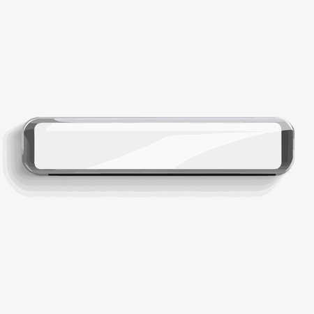 Modern Transparent Search Bar Design with Projected Shadow Effectのイラスト素材