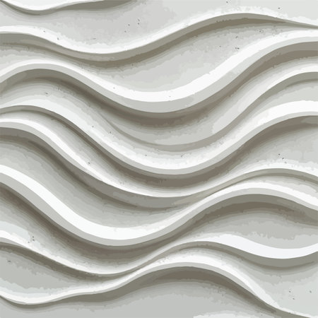 Dynamically Textured Seamless Plaster Pattern in Wavy Turquoise Hueのイラスト素材