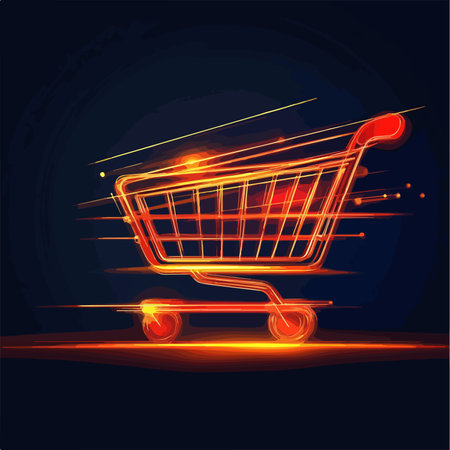 Seamless Online Shopping Experience with Swift Shopping Cart Iconのイラスト素材