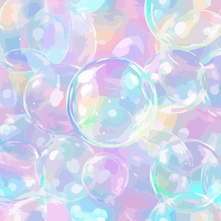 Top Quality Soft Pastel Seamless Bubble Pattern