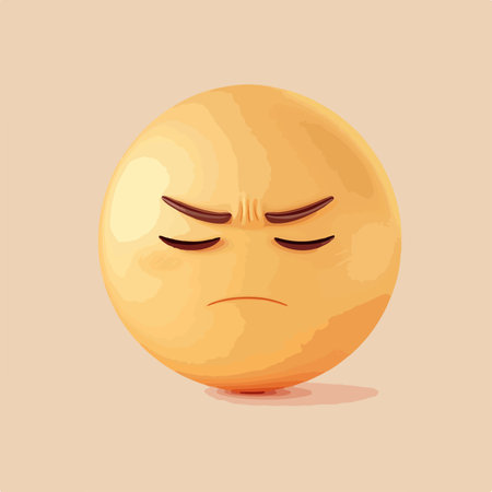 Unamused Emoji Expression with Hexadecimal Codeのイラスト素材