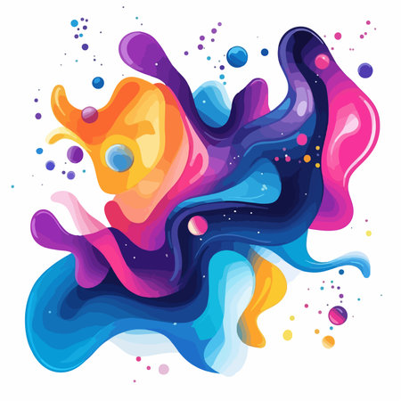 Abstract White Background Vector Illustration with Unique Patternのイラスト素材