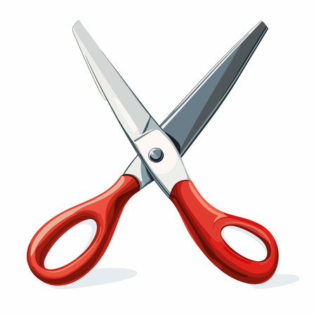 Scissors Cutting Coupon Icon Isolated Vector Graphicのイラスト素材