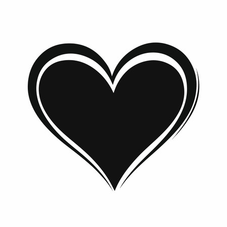Heart icon. Love symbol. Valentine's day. Flat design. Vector illustrationのイラスト素材