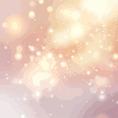 Abstract background with bokeh lights and stars. Vector illustration.のイラスト素材
