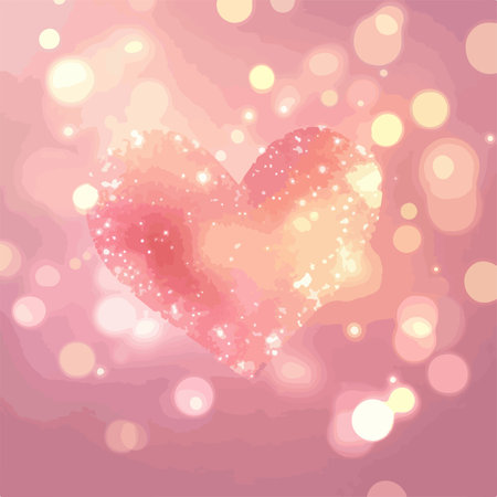 Valentine's day abstract background with heart. Vector illustration.のイラスト素材
