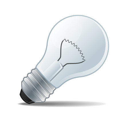 a bulb on a white backgroundのイラスト素材