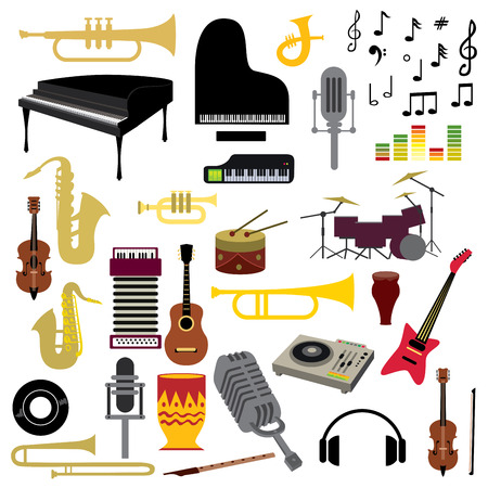 Music icon collection Vector Artのイラスト素材