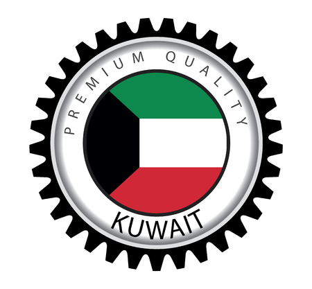 Kuwait Seal, Kuwaiti Flag (Vector Art)のイラスト素材