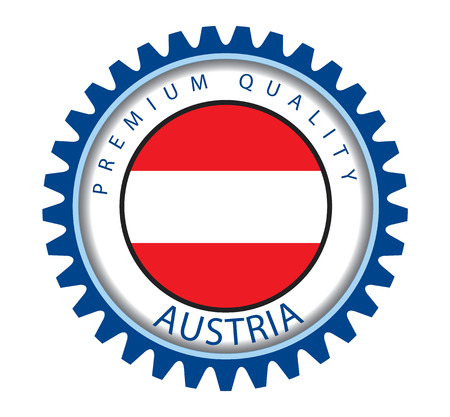 Austria Seal, Austrian Flag (Vector Art)のイラスト素材