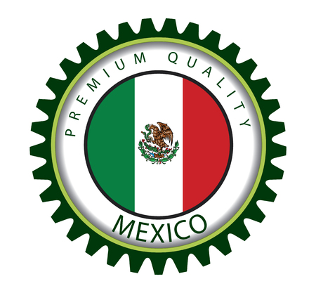 Mexico Seal, Mexican Flag (Vector Art)のイラスト素材