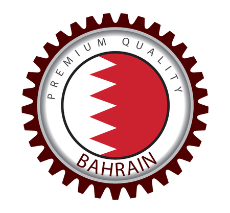 Bahrain Seal, Bahraini Flag (Vector Art)のイラスト素材