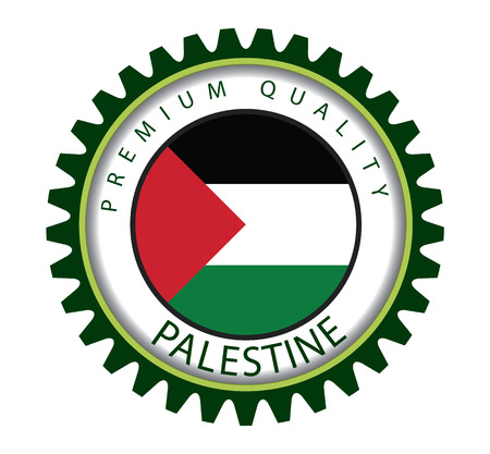 Palestine Seal, Palestinian Flag (Vector Art)のイラスト素材