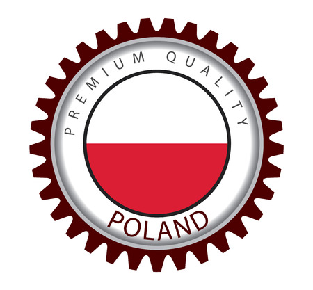 Poland Seal, Polish Flag (Vector Art)のイラスト素材
