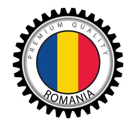 Romania Seal, Romanian Flag (Vector Art)のイラスト素材