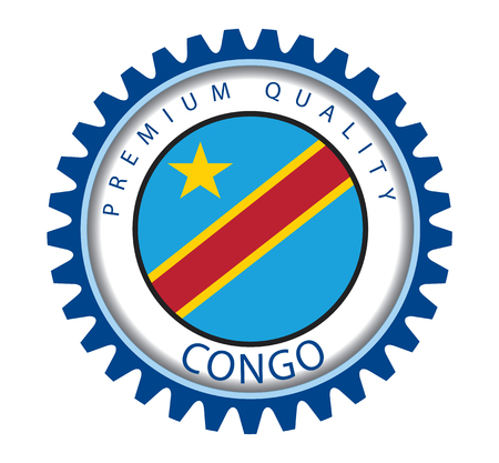 Congo Seal, Republic of the Congo Flag (Vector Art)のイラスト素材