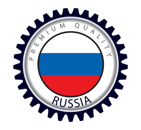 Russia Seal, Russian Flag (Vector Art)のイラスト素材