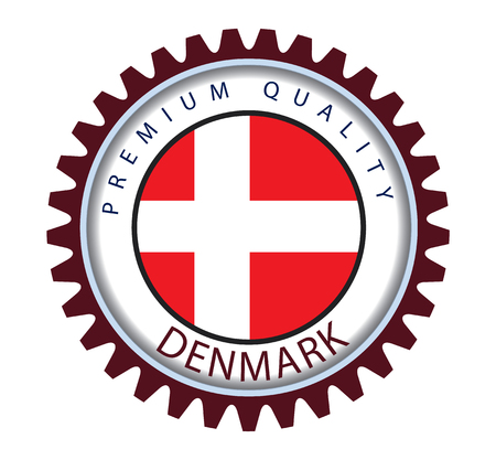 Denmark Seal, Danish Flag (Vector Art)のイラスト素材