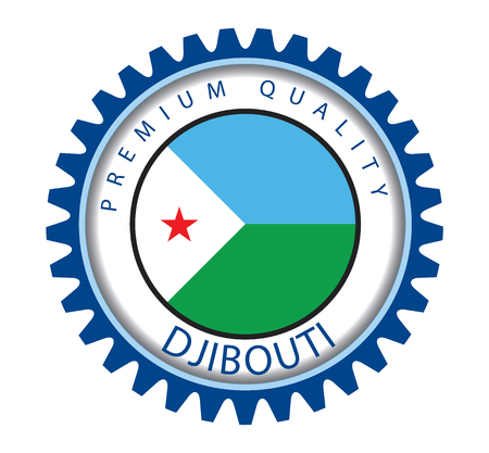 Djibouti Seal, Republic of Djibouti Flag (Vector Art)のイラスト素材
