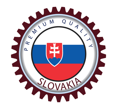 Slovakia Seal, Slovak Flag (Vector Art)のイラスト素材