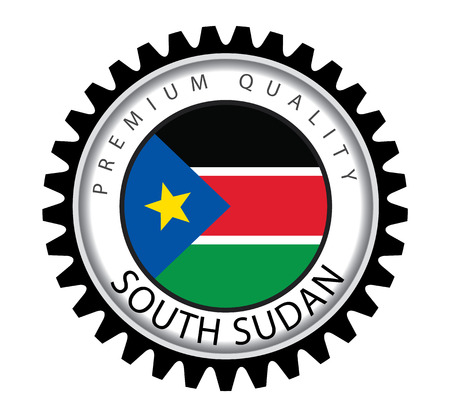 Made in South Sudan Seal, s. Sudan Flag (Vector Art)のイラスト素材