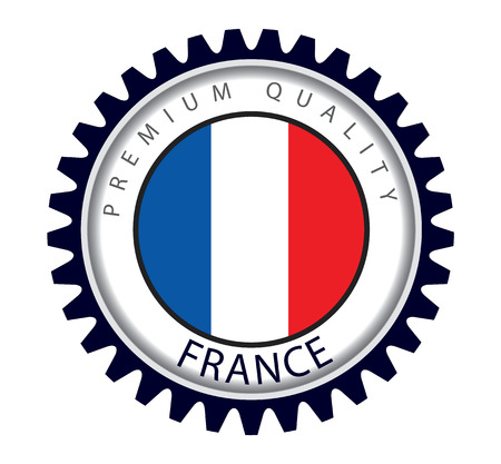 France Seal, French Flag (Vector Art)のイラスト素材