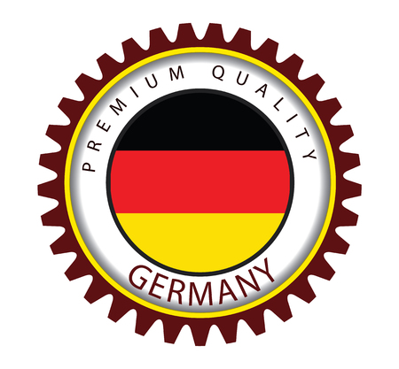 Germany Seal, German Flag (Vector Art)のイラスト素材