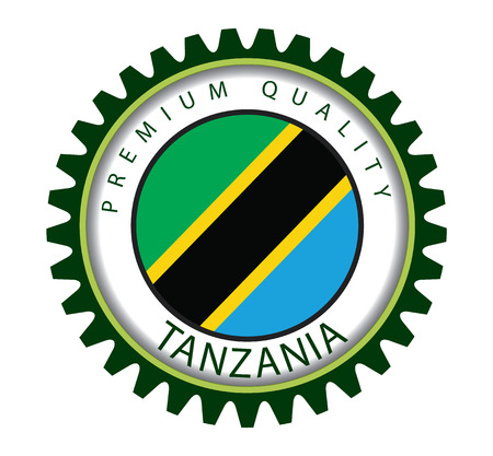 Tanzania Seal, United Republic of Tanzania Flag (Vector Art)のイラスト素材