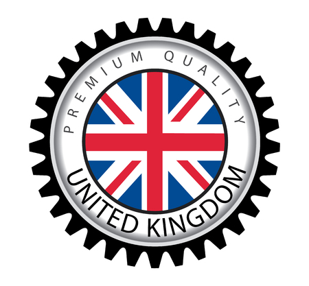 UK Seal, United Kingdom Flag (Vector Art)のイラスト素材