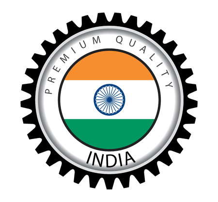 India Seal, Indian Flag (Vector Art)のイラスト素材
